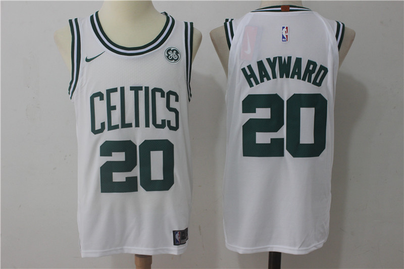 Men Boston Celtics 20 Hayward White Game Nike NBA Jerseys
